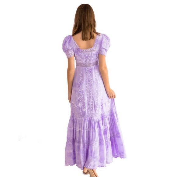 LoveShackFancy Ryan Maxi Dress In Lavender Size 4 - Picture 13 of 13